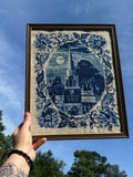 Blue Crewel Artwork (see images)