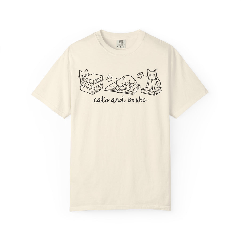 Cats and Books T-Shirt