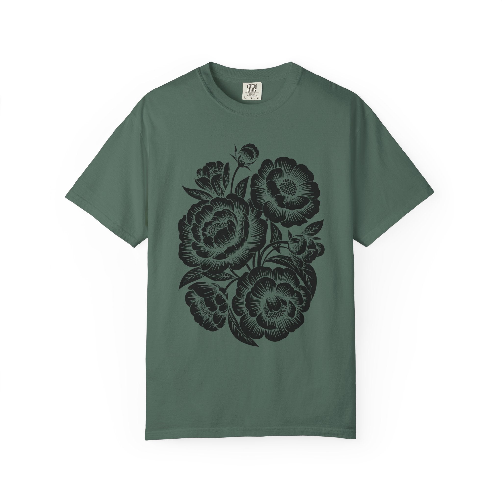 Charcoal Floral Bouquet T-Shirt