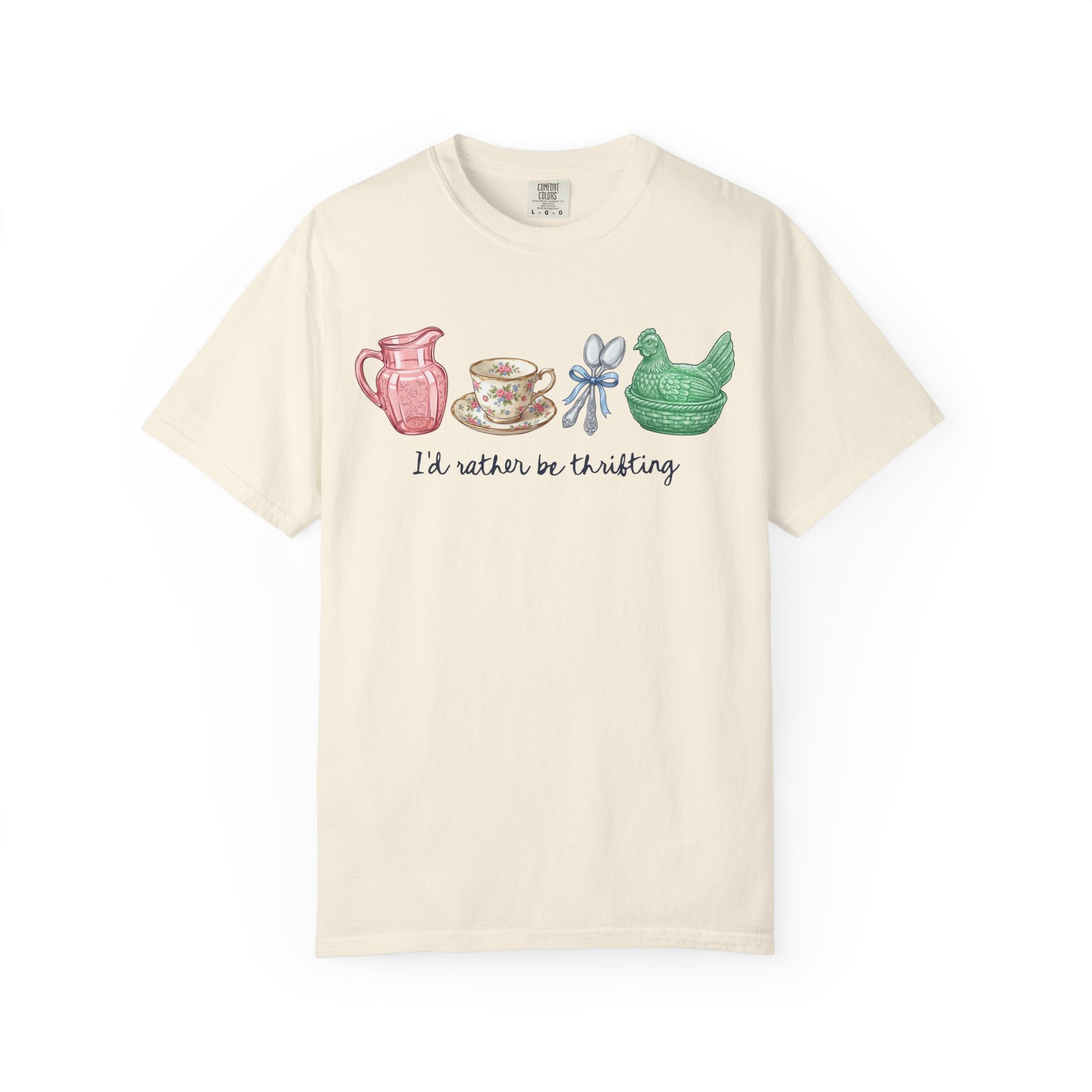 "I'd rather be thrifting" Vintage Tea