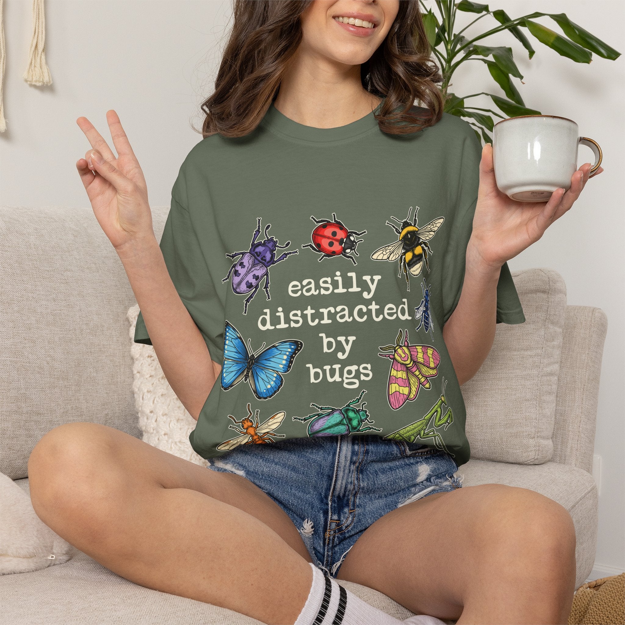 "Easily Distracted by Bugs" Graphic Tee