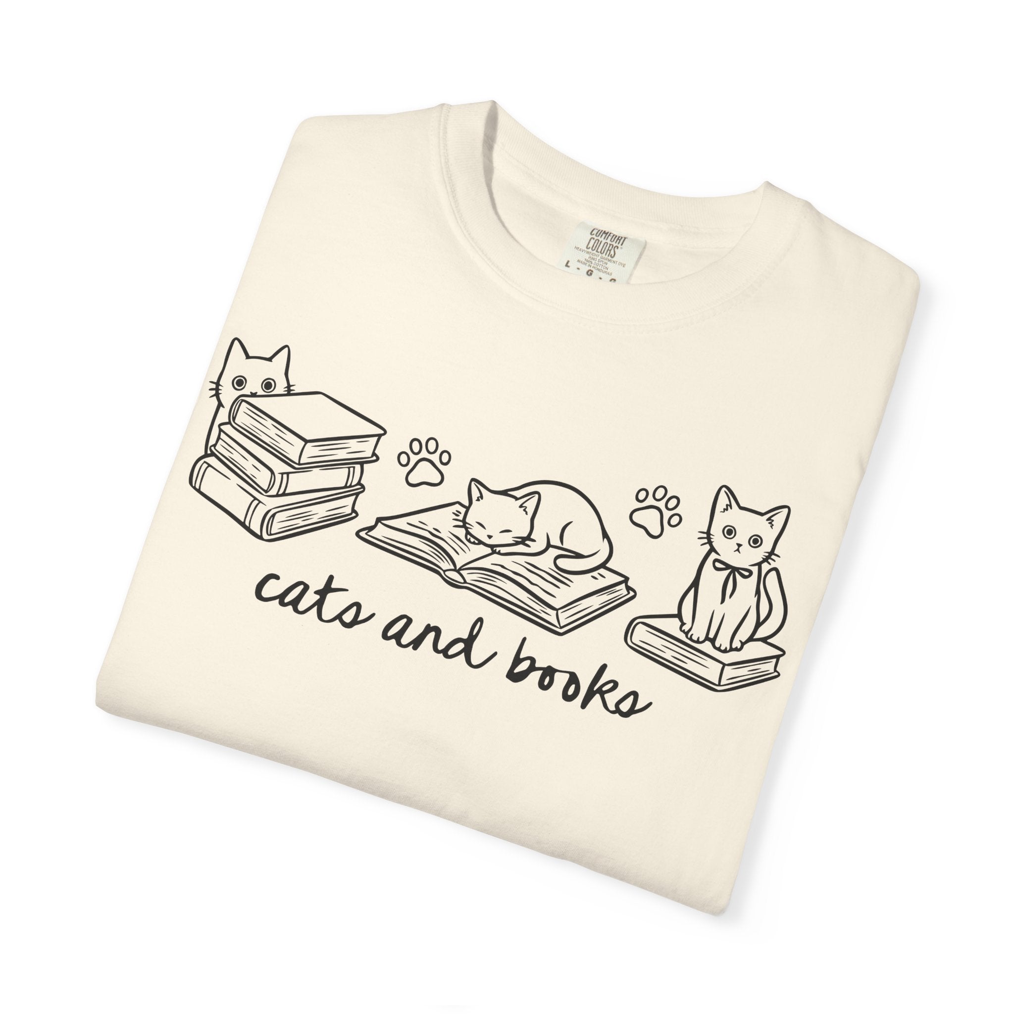 Cats and Books T-Shirt