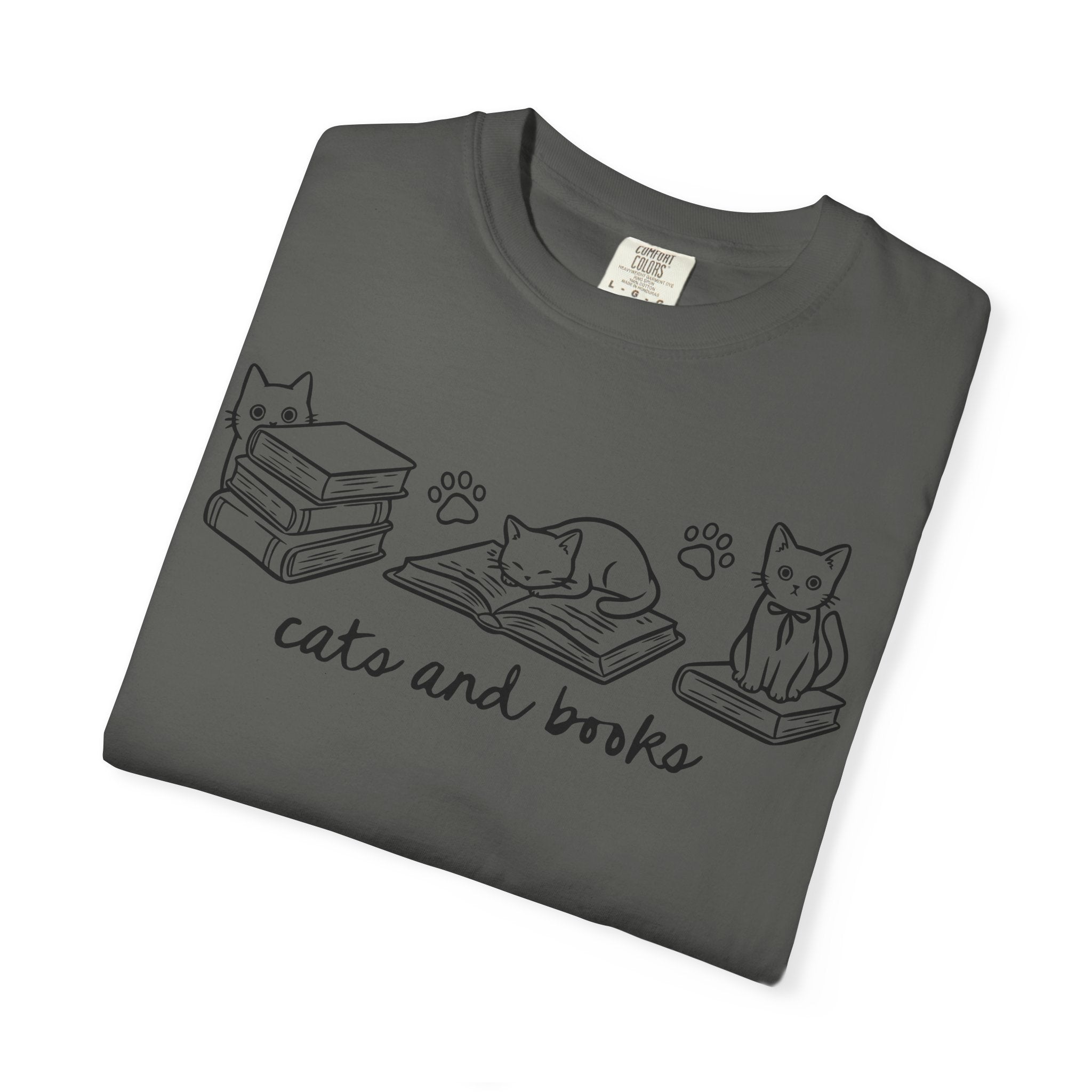 Cats and Books T-Shirt