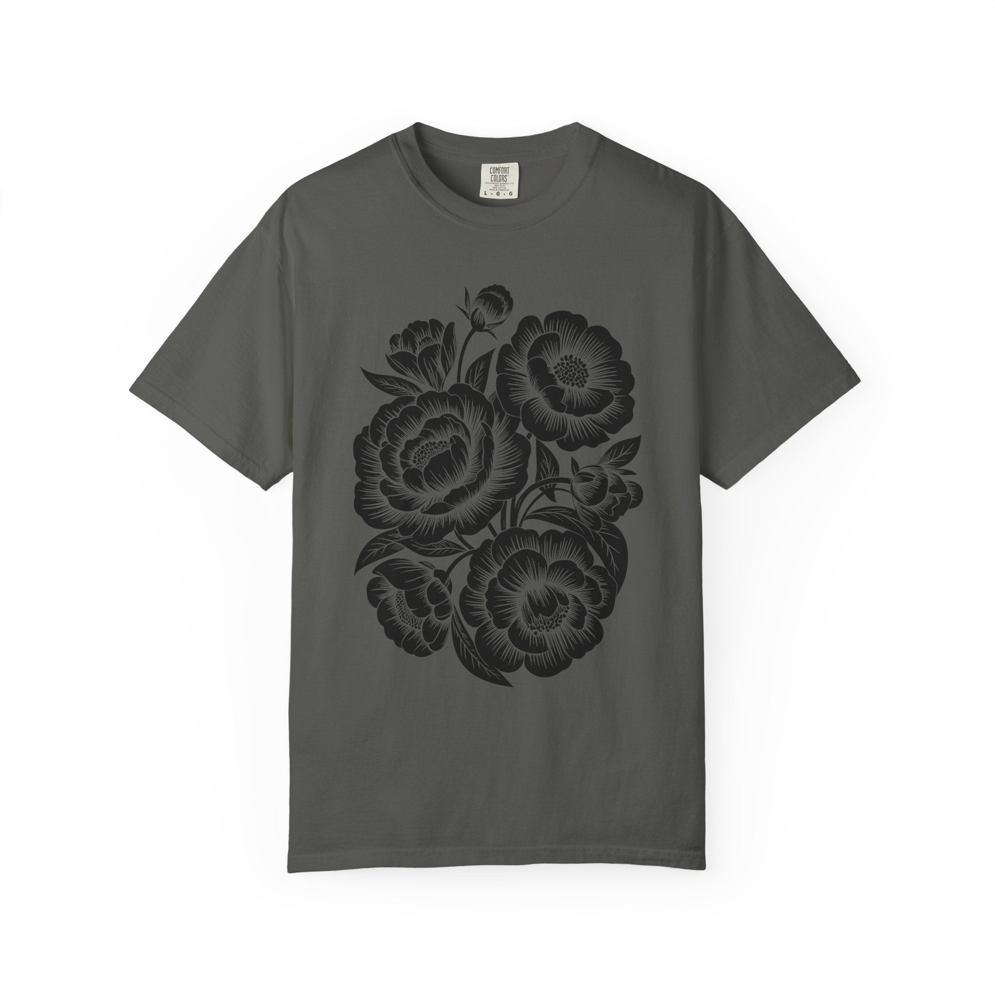Charcoal Floral Bouquet T-Shirt