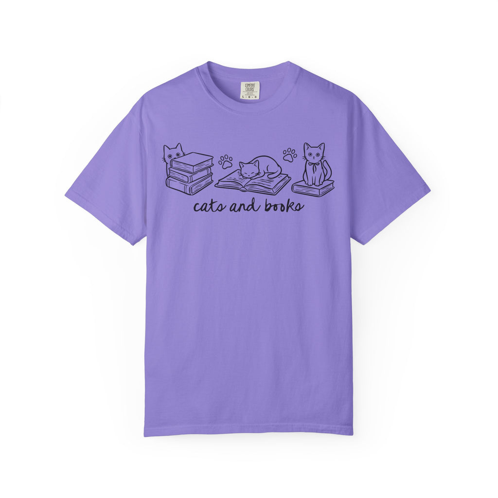 Cats and Books T-Shirt
