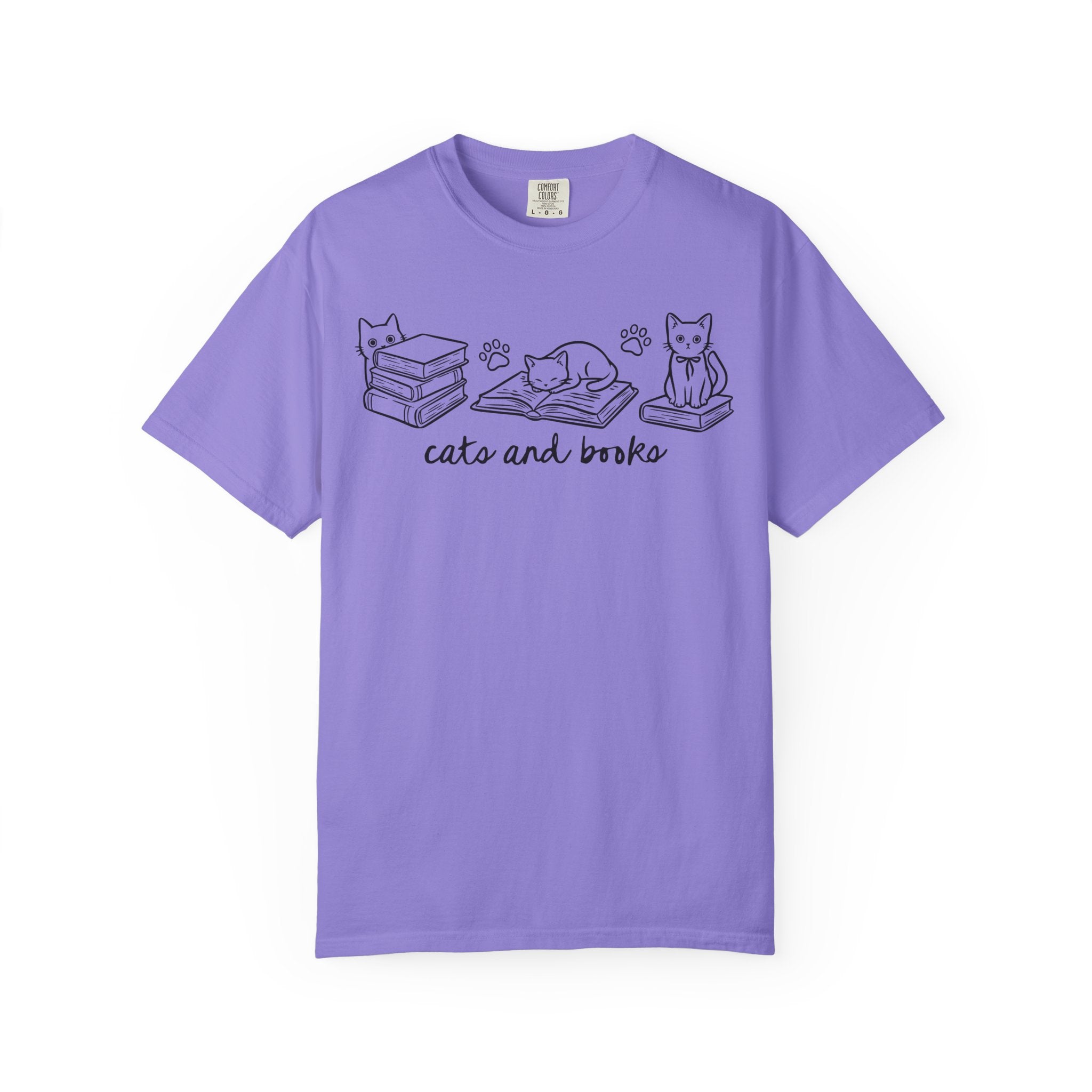 Cats and Books T-Shirt