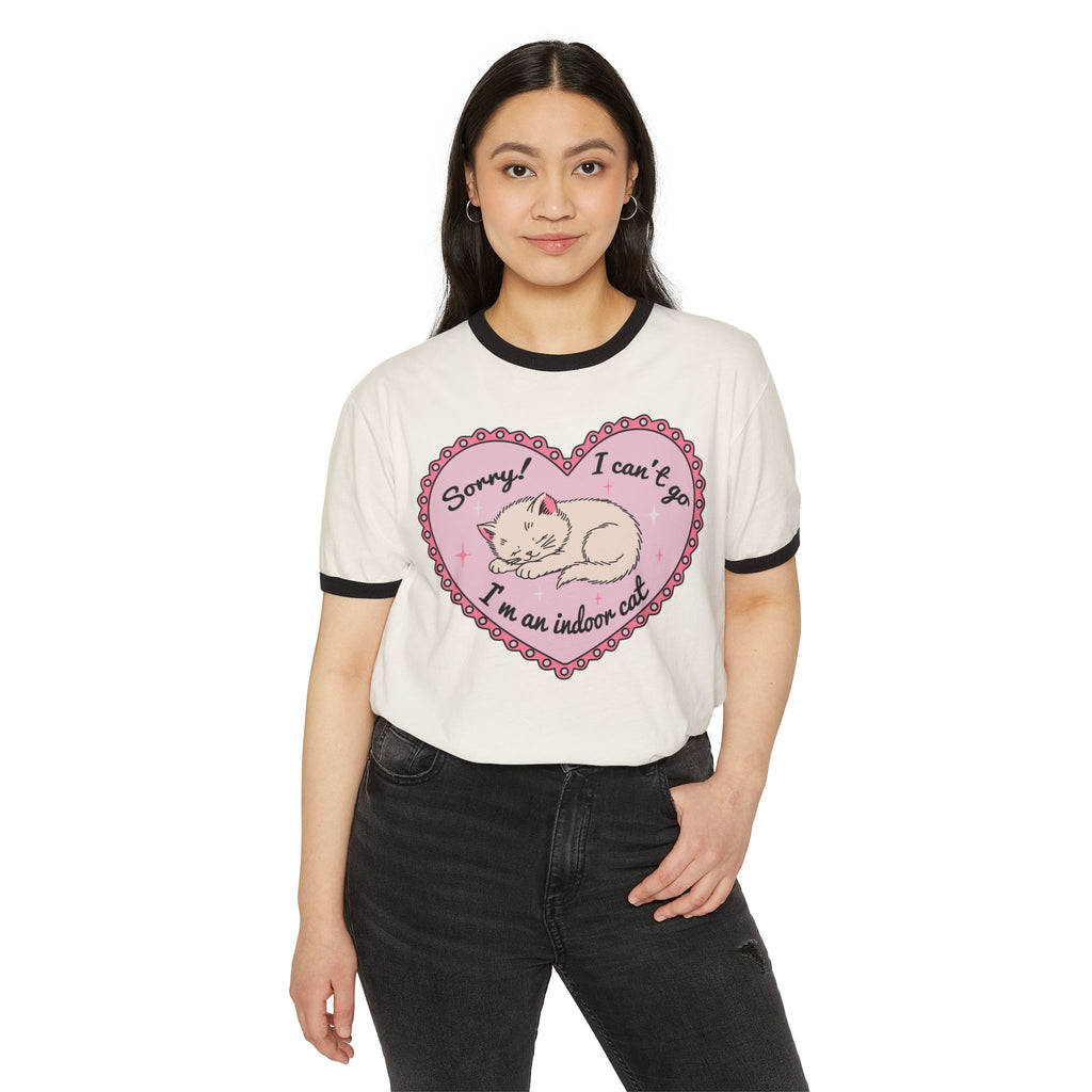 Indoor Cat Ringer Tee