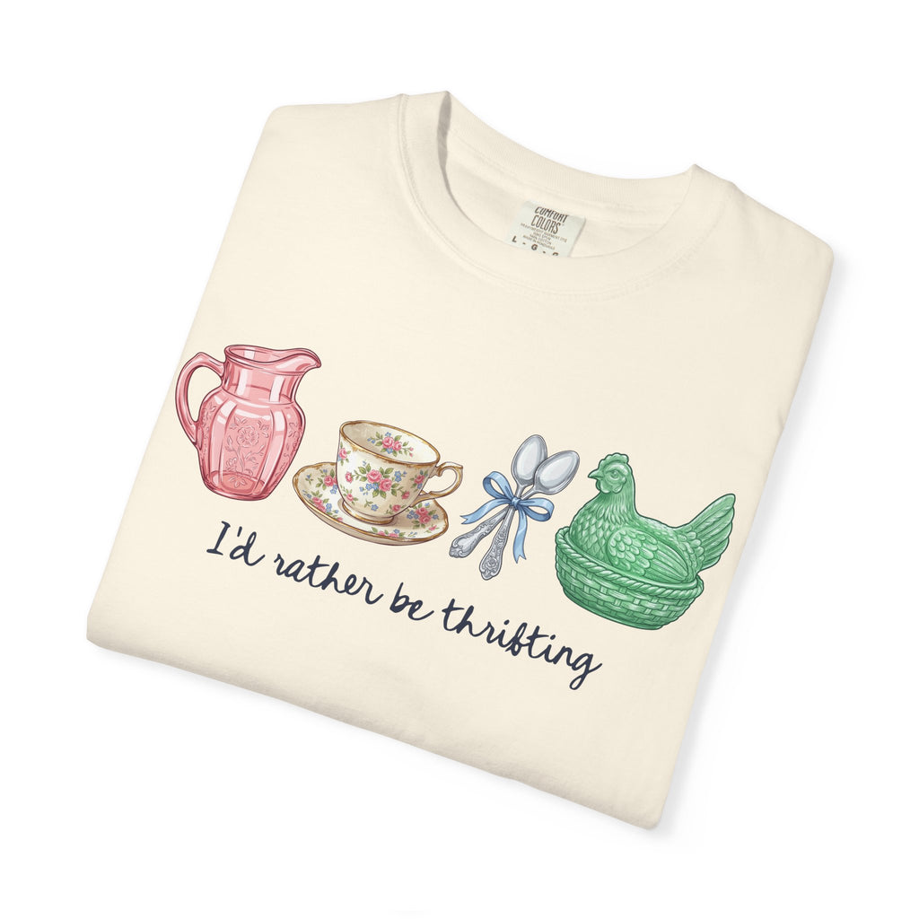 "I'd rather be thrifting" Vintage Tea
