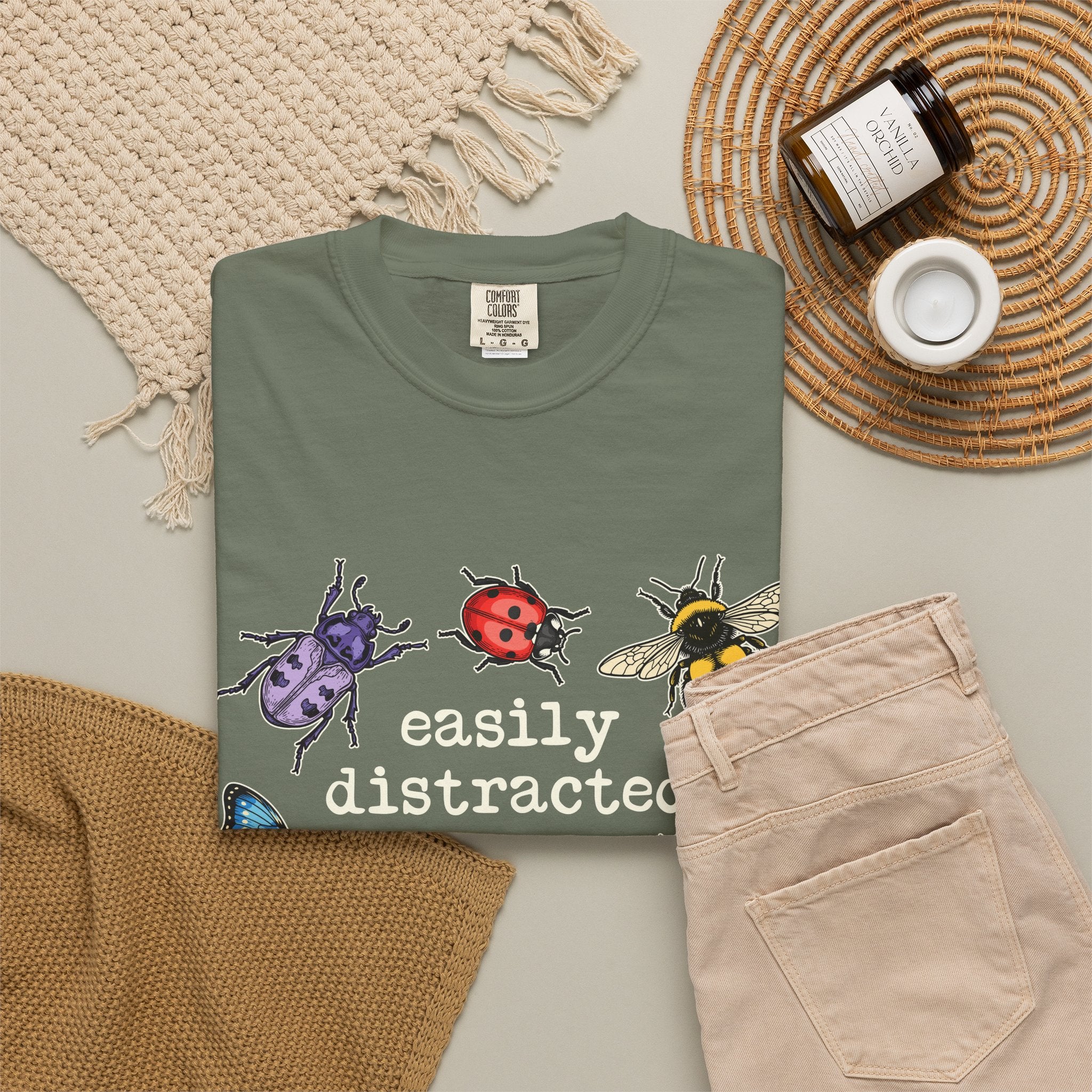 "Easily Distracted by Bugs" Graphic Tee