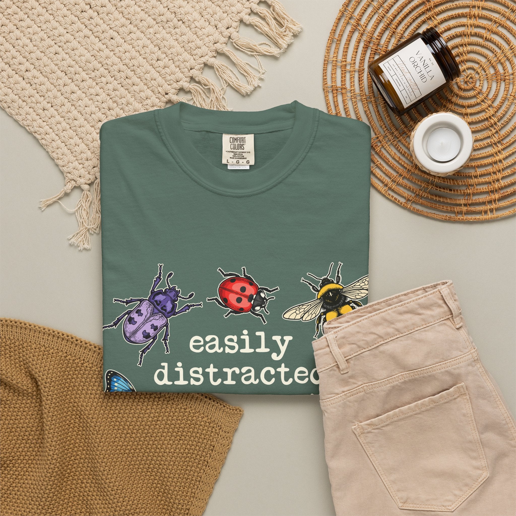 "Easily Distracted by Bugs" Graphic Tee