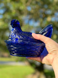 Westmoreland Cobalt Hen on Nest