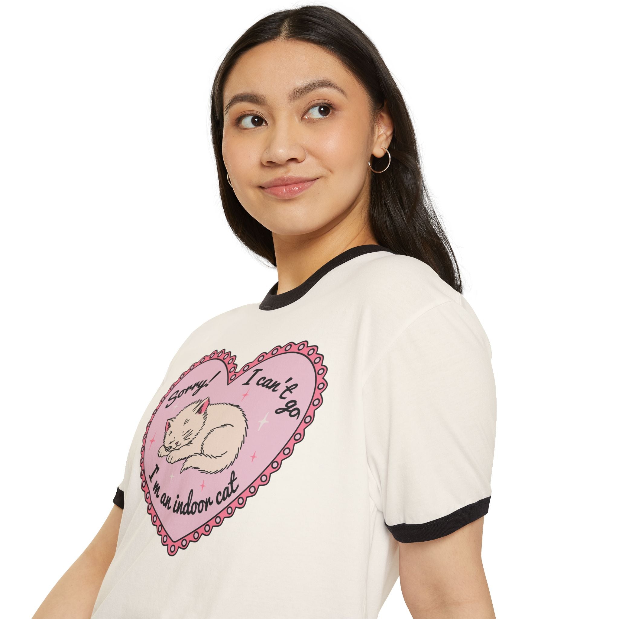 Indoor Cat Ringer Tee