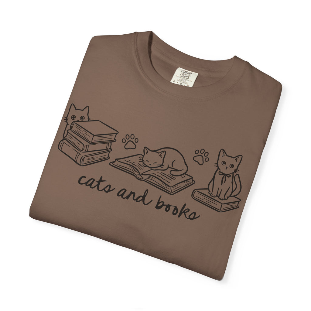 Cats and Books T-Shirt