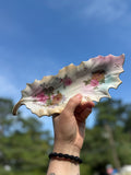 Pink Leaf Bone Dish