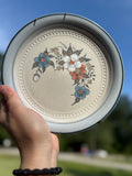 Blue Floral Plate (2 chips shown)