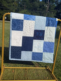 Blue Squared Lap Quilt