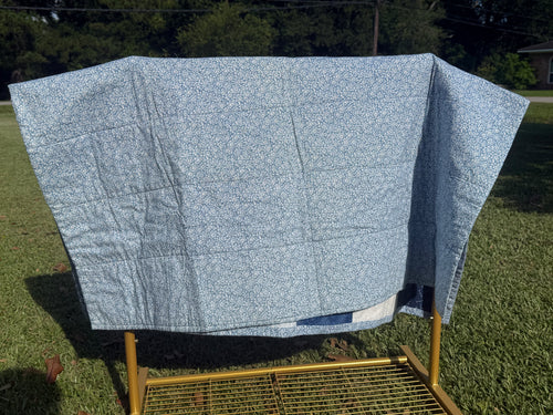 Blue Squared Lap Quilt